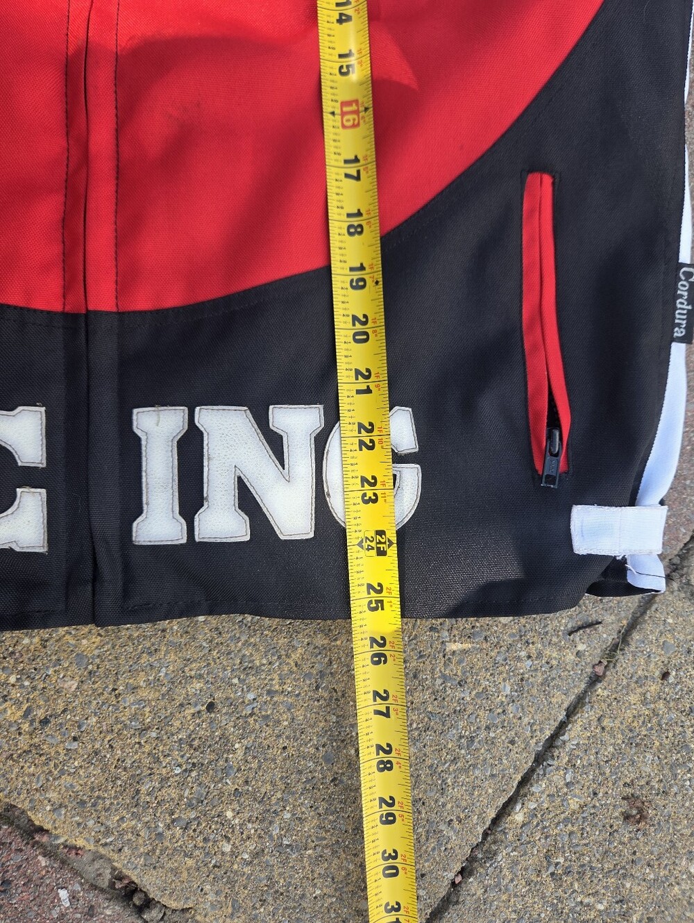 Honda CBR Alpinestars Racing Motorcycle Jacket - Black/Red/White - Picture 11 of 11